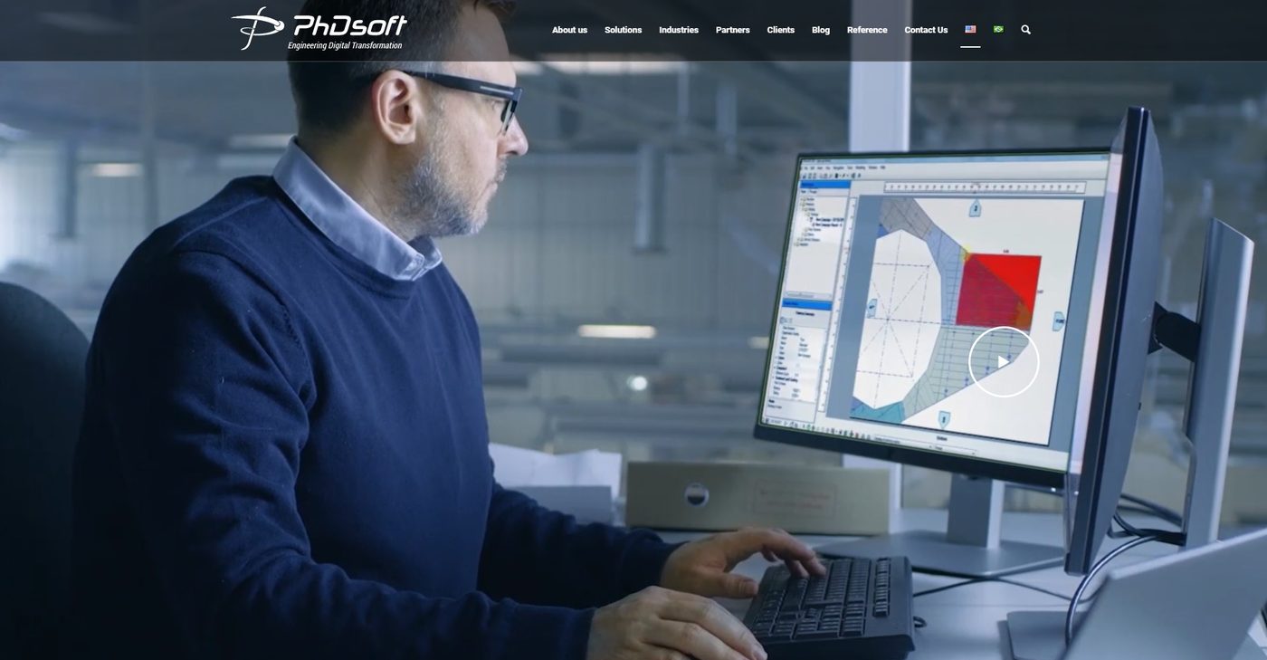 Startseite der PhDsoft-Website